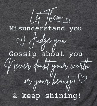 LBP Let Them Shirt for Women Mental Health T-Shirt Inspirational Tees Motivational Tops - Image 5