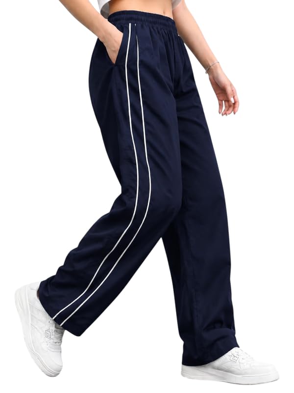 Image of CHKOKKO Track Pants for Woman Workout Botton Wear Relaxed Fit Lightweight Quick Dry Sports Trousers for Woman Stylish Gym, Yoga and Travel Casual Lower