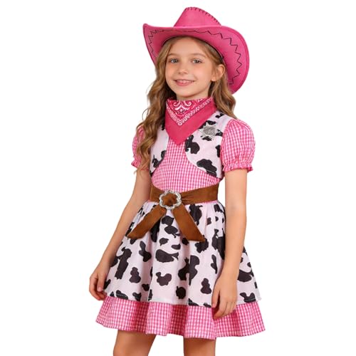 Ensemble western fille motif léopard pour les événements élégants de style cour