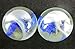 Big Game Toys Set of 2 Blue Mist 35mm Boulder Clear/White/Blue/Cobalt Swirl Large Shooter Solid Glass Marbles