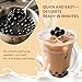 Soeos Boba Pearls, Black Tapioca Pearls 2.2 lb (998 g), Traditional Chewy Boba Pearls for Bubble Tea, Smoothies & Dessert, Ready to Cook