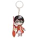 wopin Harry Potter Portachiavi Portachiavi Anime Carino Harry Potter Silicone Portachiavi Auto Portachiavi Giocattolo Bambino Donna Uomo Regalo