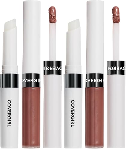 Image of COVERGIRL Outlast All-Day Lip Color Custom Nudes, Deep Cool, 2 Piece Set (Pack of 2)