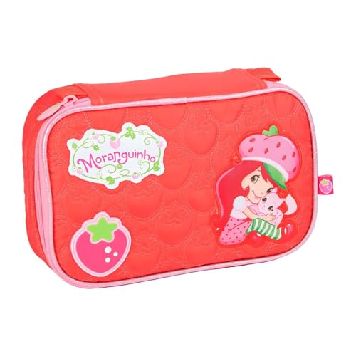 Estojo Escolar 36 Lapís Box Simples Moranguinho Clio (Vermelho)