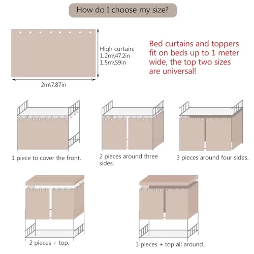 Cortinas de cama litera para crear un dormitorio juvenil íntimo 3