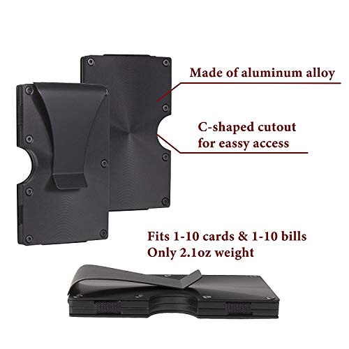 Awofer Personalized Best Man Wallet Gifts Set Custom Wallet For Best Man Aluminum Metal Wallet With Money Clip Engraved Groomsmen Gifts Elegant Card Holder On Wedding #TOP2