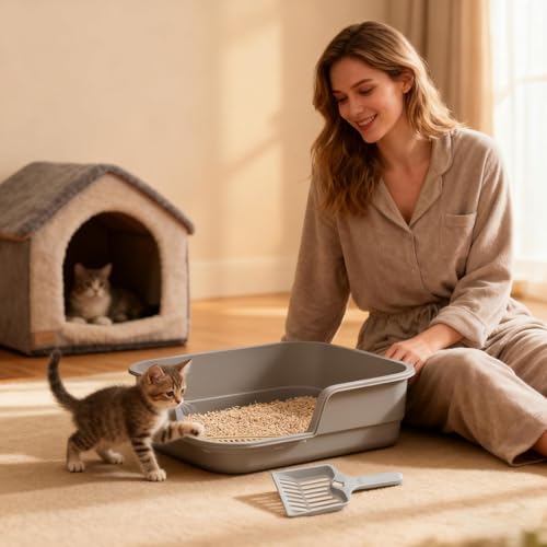 Bac à litière pour chat en appartement et maison - 8