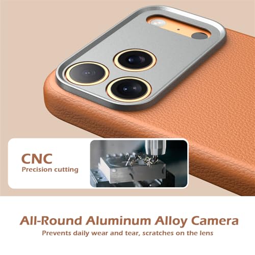 Coque antichoc iPhone 17 protection complète en métal gris - 4