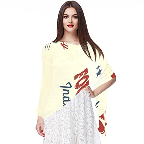 Foulard en mousseline de soie femme multicolore motif floral alphabet chic