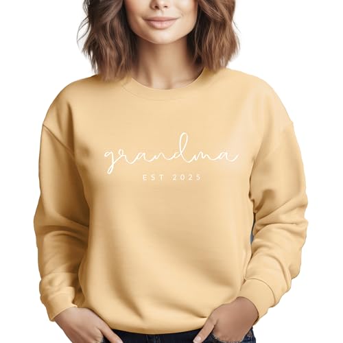 Verita Culture Grandma Women'S Long Sleeve Custom Est Crewneck Sweatshirt thumb #8
