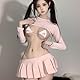 NSKRKOW Women’s Mini Pleated Skirt High Waist Short Skirt Women Role Play School Girl Costume Plain Mini Skirt Extremely Short Skirt