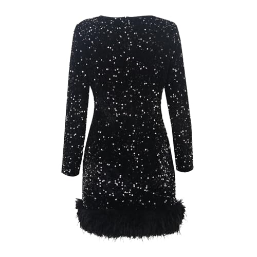 Robe de soiree a sequins confortable pour sublimer votre silhouette - 5