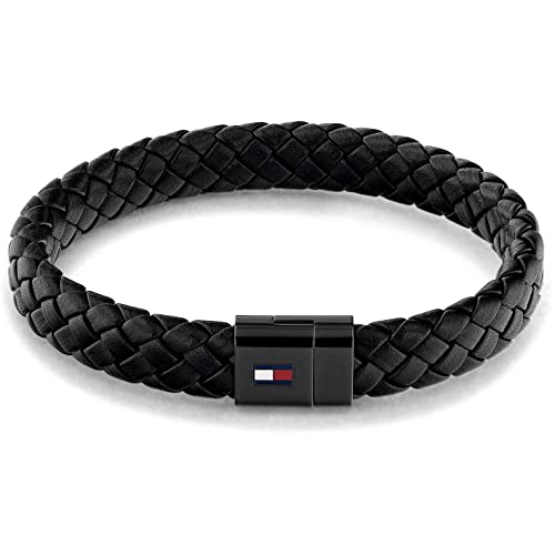 Tommy Hilfiger Jewelry Armband für Herren aus Leder Schwarz - 2790331