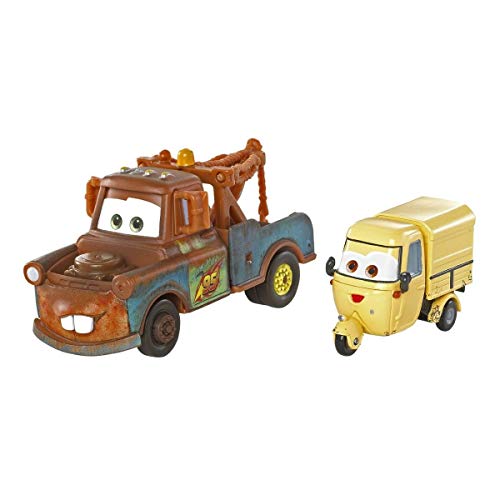 Disney Cars 2 Race Team Mater & Sal Machiani Diecast Vehicle 2-Pack 1:55 Scale