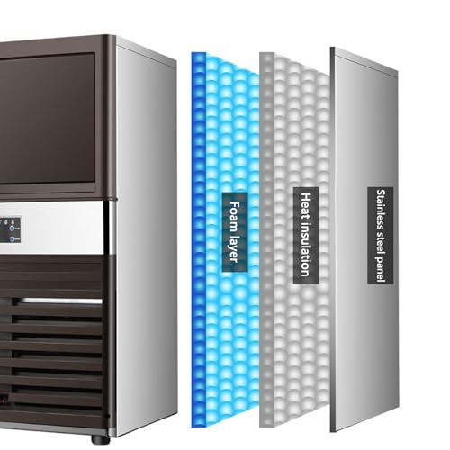 Máquina industrial para fabricar hielo 100kg/24h acero inoxidable miniatura 5