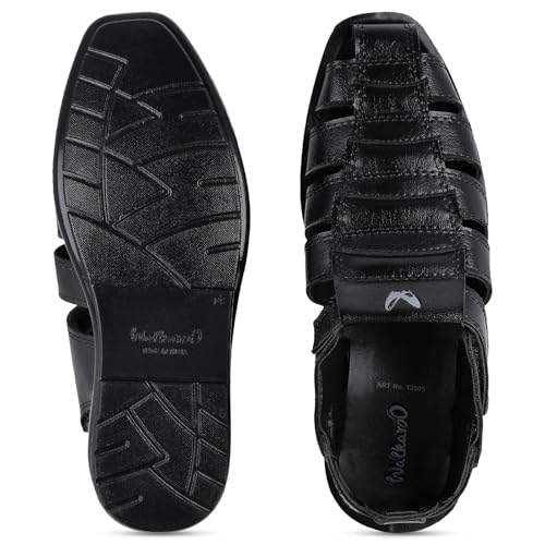 Image of WALKAROO Mens Fisherman Sandals with Soft Sole, Ventilated and Lightweight - 13505