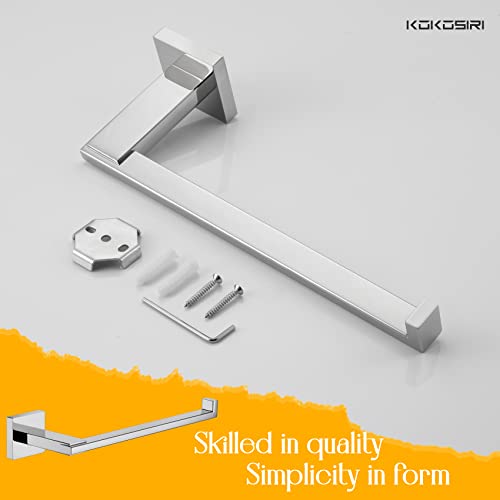 KOKOSIRI Hand Towel Bar Chrome Towel Ring Holder for Bathroom Hardware Organization and Storage Wall Mount Heavy Duty, Polished Stainless Steel B3006CH by KOKOSIRI - Image 8
