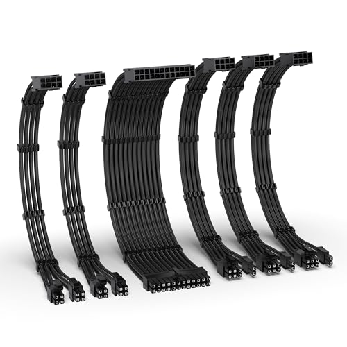 Kit de extensión de cable EZDIY-FAB de 16 AWG con manga de alta densidad y peines de alineación