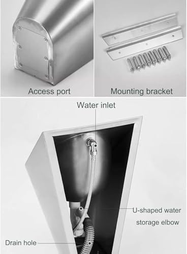 Urinoir mural automatique en acier inoxydable 304 avec capteur intelligent - 6