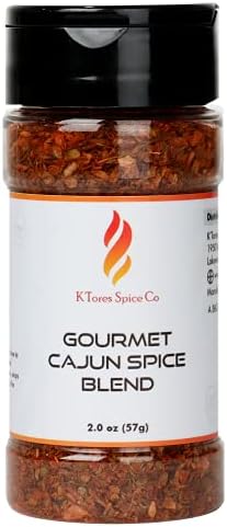 K'TORES SPICE CO Premium Cajun Seasoning Spice Blend 4 OZ - Authentic Louisiana Cajun Mix - Ribs, Eggs, Jambalaya, Gumbo, Chicken Beef and more