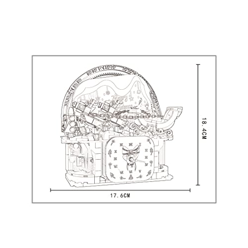 Mocdiy Technik Weihnachtsauto Bausteine,HT-92039 Rentierwagen Bausatz Spielzeug,976 Teile Weihnachtsmann Auto Modell… – Bild 4