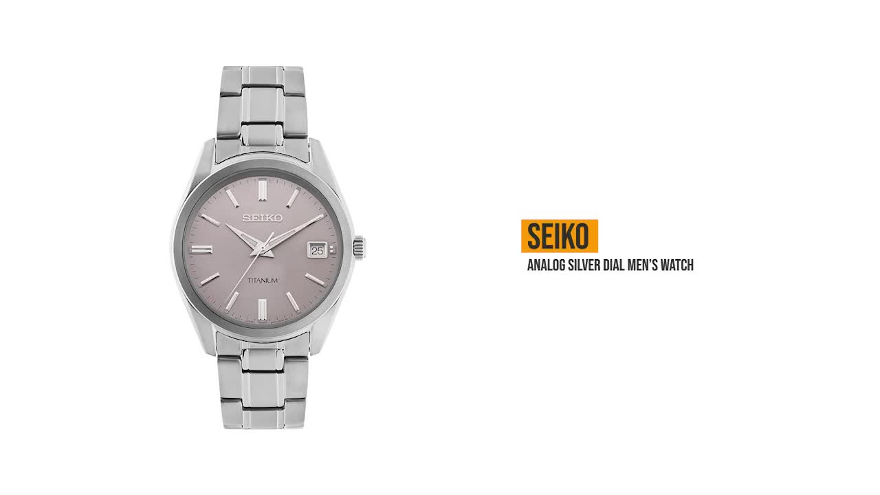 Seiko Analog Silver Dial Men's Watch-SUR369P1 : Amazon.in