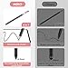MEKO 3 in 1 Stylus Pens for Touch Screens, High Sensitivity & Precision Capacitive Stylus for Apple iPad iPhone Tablets Samsung Galaxy All Universal Touchscreen Devices (2 Pack-Black/Rose Gold)