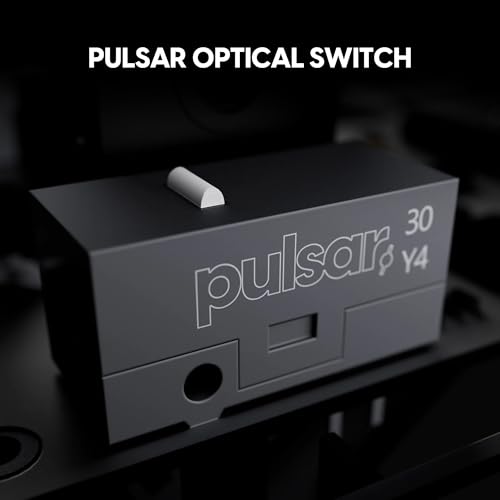 Image of Pulsar Gaming Gears X2H Crazylight Wireless Gaming Mouse, Ultra Lightweight 1.51 oz (43g), Optical Switch, 32000 DPI, 750 IPS, XS-1 Sensor, 8k Compatible (Medium, Uyuni White)