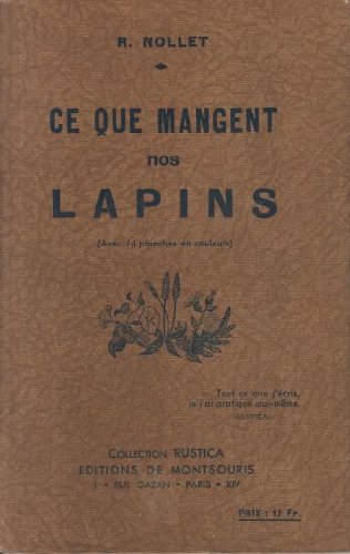 Télécharger Ce que mangent nos lapins. Francais PDF