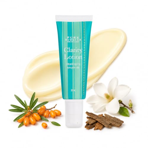 Image of Pure Bubbles Clarity Lotion for Oily & Acne-Prone Skin - Non-Comedogenic Daily Face Moisturizer to Control Oil & Reduce Shine (50ml)