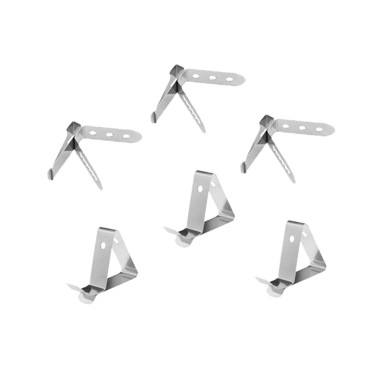 TIDTALEO 6pcs Grill Thermometer Holder Pot Clip BBQ Probe Clip Holder Clamp Meat Grill Thermometer Food Grade Clip Holder Probe Clip Holder Pot Holder Bracket Parilli Coffee Cup, 4.5X4.5X1cm