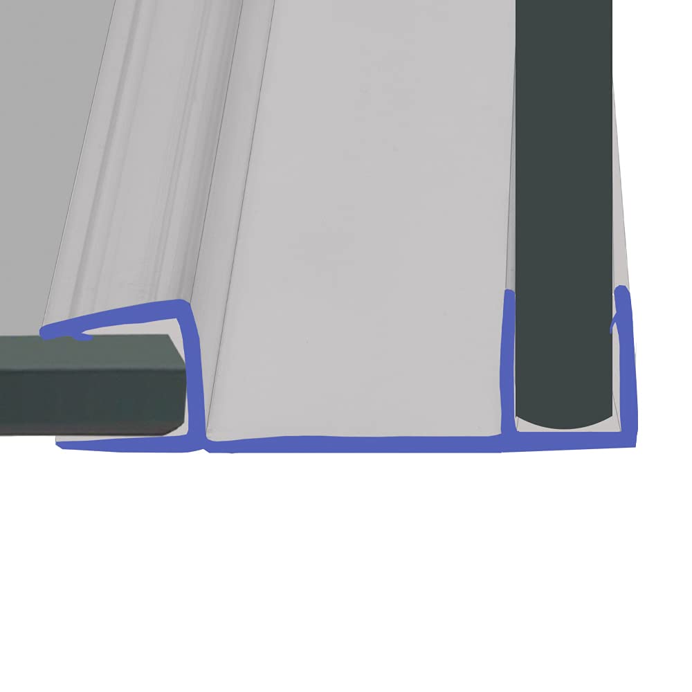 Shower Seal | for Bi Folding Doors & Shower Screens | Fits Into Channel | BIF089 (90cm)