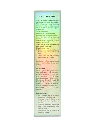 Image of Recode Perfect Grip Spray Makeup Fixer 100 Ml|Dewy Finish|Vitamin E Enriched|Long Lasting|Keeps Makeup Intact|Hydrates, Soothes & Refreshes Skin