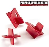 1/8" Reusable Tile spacers PERFECT LEVEL MASTER Bag of 100 Three Sides spacers for Wall and Floor