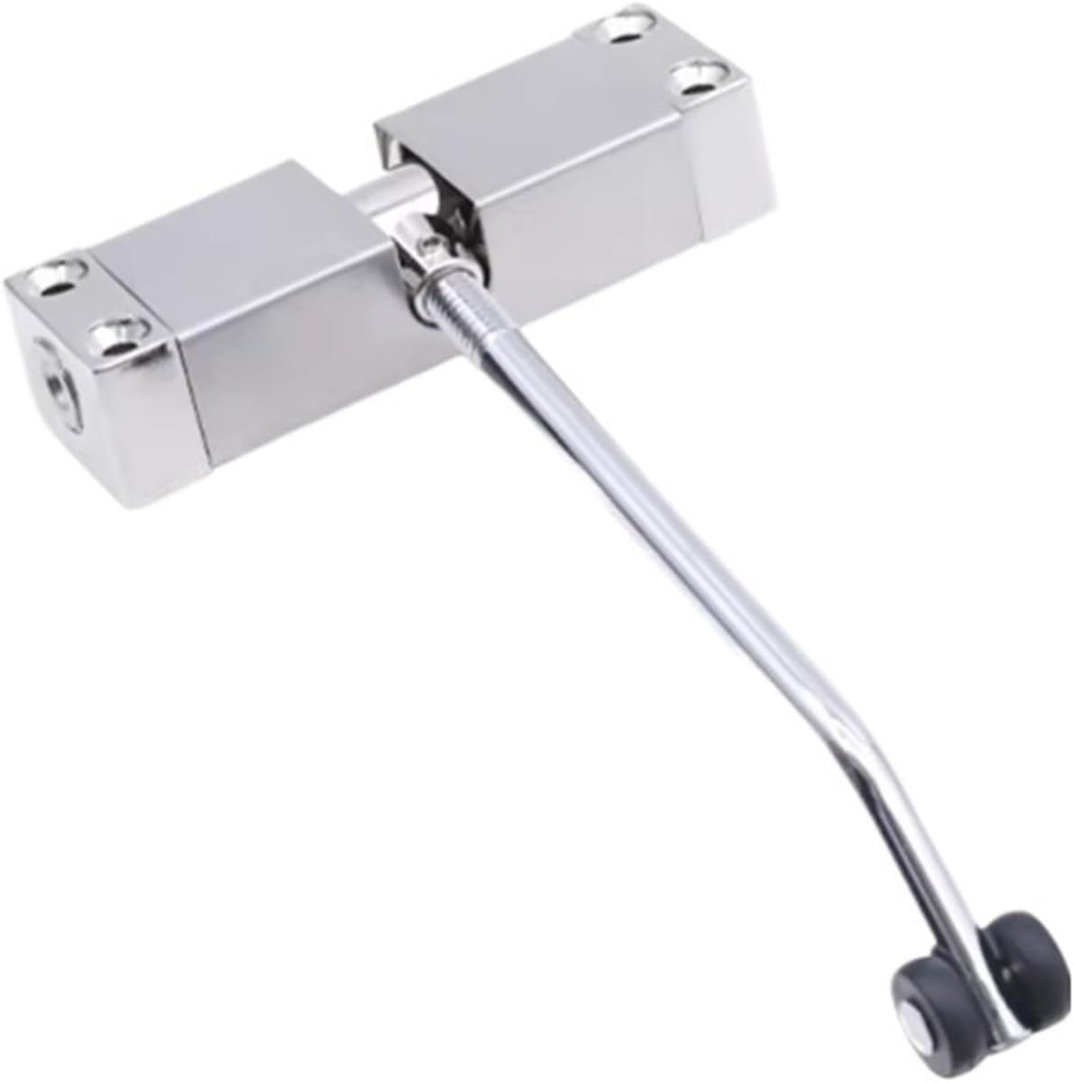 Aluminum Alloy Automatic Door Closer Wear Resist Safety Closing Hinge Mounted Self-Closing Spring Furniture(Gold)