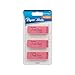 Paper Mate Pink Pearl Erasers, Medium, 3 Count (70502)