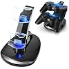 TNP Compatible with PS3 Controller Charger Stand for Sony Playstation 3 Controller compatible with Dualshock 3 Charging, 2 Tier Docking Station Stand and 2 USB PS3 Cable ports with LED Indicators