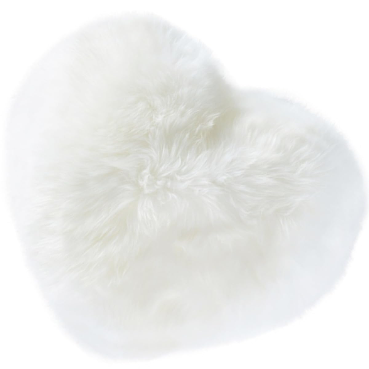 Coussin de cœur blanc oreiller rembourré doux 40x50 cm lavable pour chambre