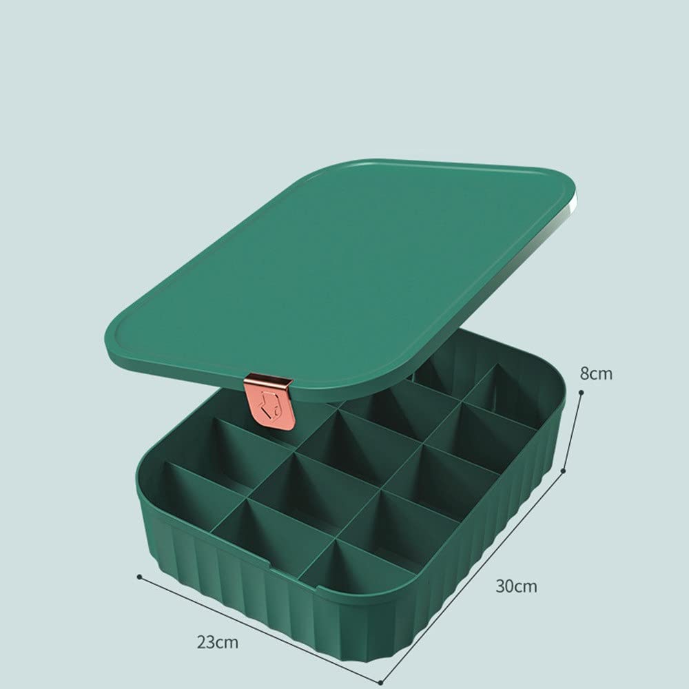 Cajas de almacenamiento para calcetines y ropa interior, organizador de cajones para el hogar con tapa, caja de acabado para ropa, corbatas y accesorios, perfecto para armario o armario