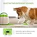 PETGEEK Automatic Dog Treat Dispenser with Button - Puzzle Memory Training Feeder, Pet Geek Button Treat Food Dispensing Toys Interactive, Iq Training Dog Feeder (Green)