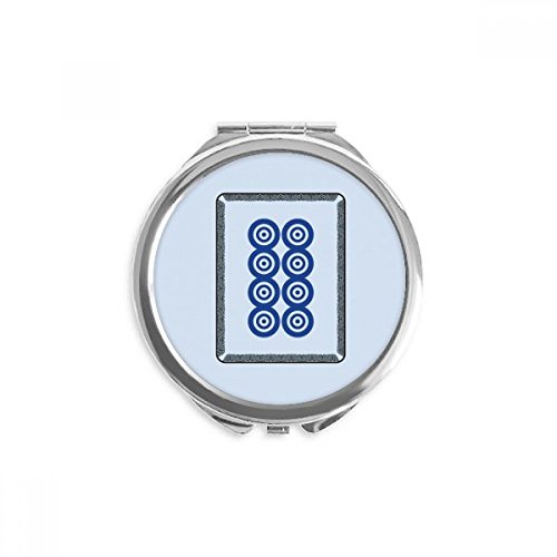 Miroir de poche mahjong 8 de cercle idéal pour vos retouches en voyage