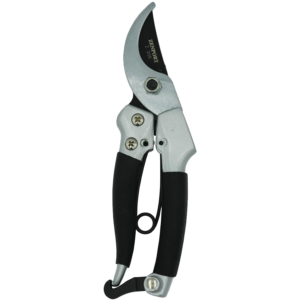 ZenportZ206-3PK of Pruners, Deluxe Chrome-Plated Pruner, Japanese Style, 7-Inch, 3-Pack