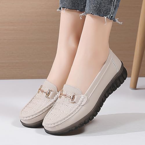 Image of Women's Business Loafers Comfortable & Lightweight Penny Shoes PU Leather Slip On Walking Shoes
