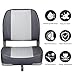 Leader Accessories Deluxe Folding Marine Boat Seat (Gray/Charcoal)