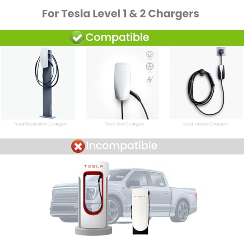 𝐓𝐞𝐬𝐥𝐚 to J1772 Adapter, Max 80Amp 250V NACS 𝐭𝐨 𝐉𝟏𝟕𝟕𝟐 𝐀𝐝𝐚𝐩𝐭𝐞𝐫, J1772 EV Battery Charging Adapter to Tesla Chargers [ Except Tesla Superchargers ], for SAE J1772 EVs ONLY - Thumbnail 6