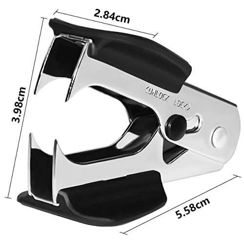 JIKIOU Staple Remover Staple Puller Removal Tool for School Office Home 3 Pack Staples Removal Tool with Safety Lock, Black - Thumbnail 3