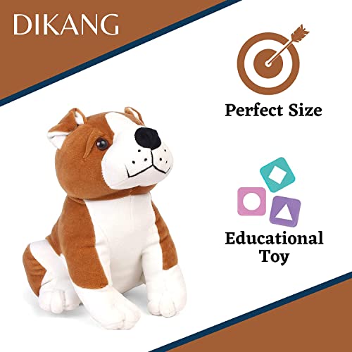 Image of DIKANG Reversible Cat Plushie with Dog | Combo Pack Soft Stuffed Animal Toys for Kid, Girl & Boys | (15cm, Reversible Cat (Pink /SkyBlue)) (28cm, Dog (Brown))