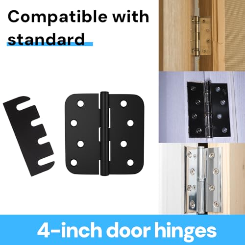 Image of Door Hinge Shims, Filling Gaps in Interior Doors Adjusting The Spacing to Align Them, Used to Solve Problems Such As Door Air Leakage, Can Be Trimmed,4 Inch (15, 4 Inch Hinge shims)