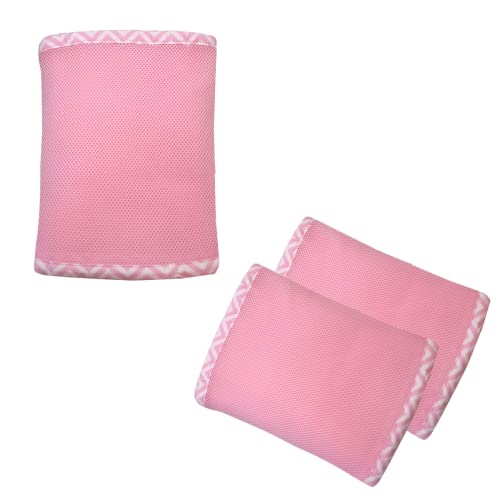Tela Respiravel Para Berço Padrão Americano Baby Deluxe Rosa Lisa...