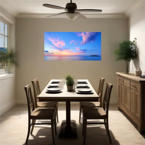 Vinilo pared puesta de sol para tapar imperfecciones sin obras 5